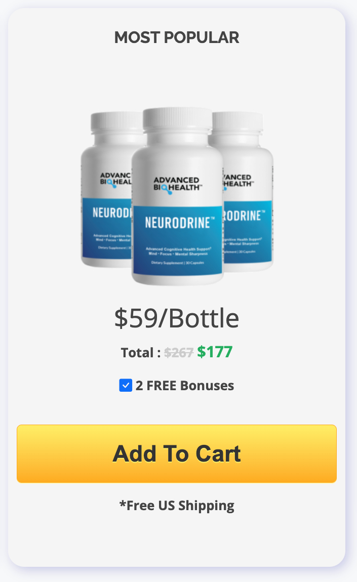 Neurodrine 3 bottles